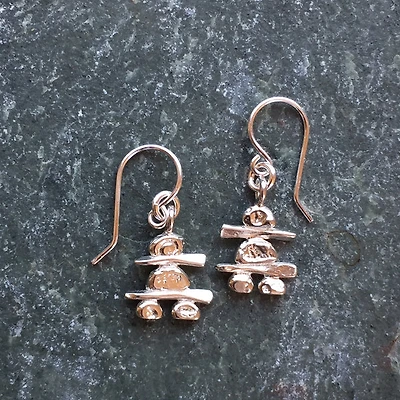 Small Inukshuk Earrings