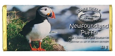 Wild Blueberry Chocolate Bar - Puffin