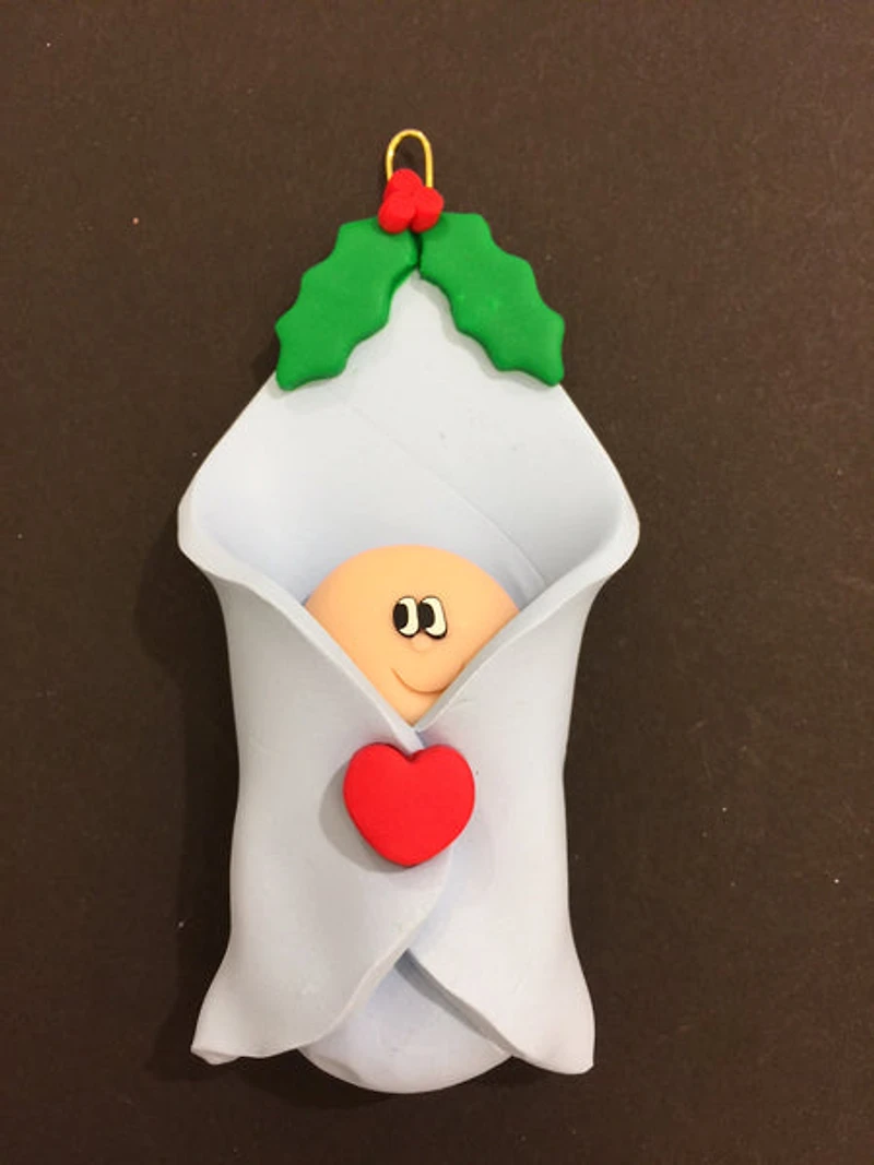 Blanket Baby Blue Ornament