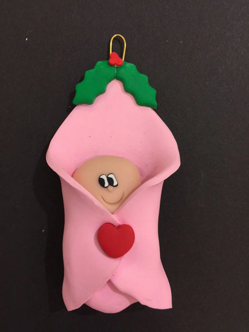 Blanket Baby Pink Ornament