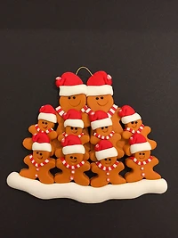 Gingerbread Family of Ornament