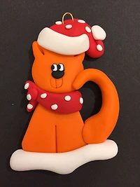 Orange Cat Ornament