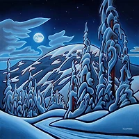 "Blue Moon at Sun Peaks"