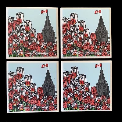 Canada Tulip Coasters