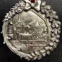Canadian Parliament & Library Pewter Ornament
