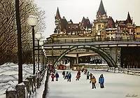 Ottawa Collection - Rideau Canal Skateway Print #172