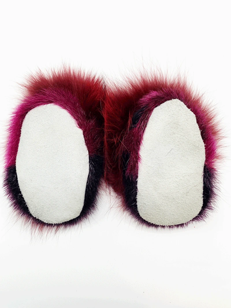Kid's Sealskin Slippers - Sanija Padluq