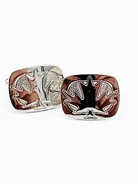 Maple Leaf Cufflinks - Silver