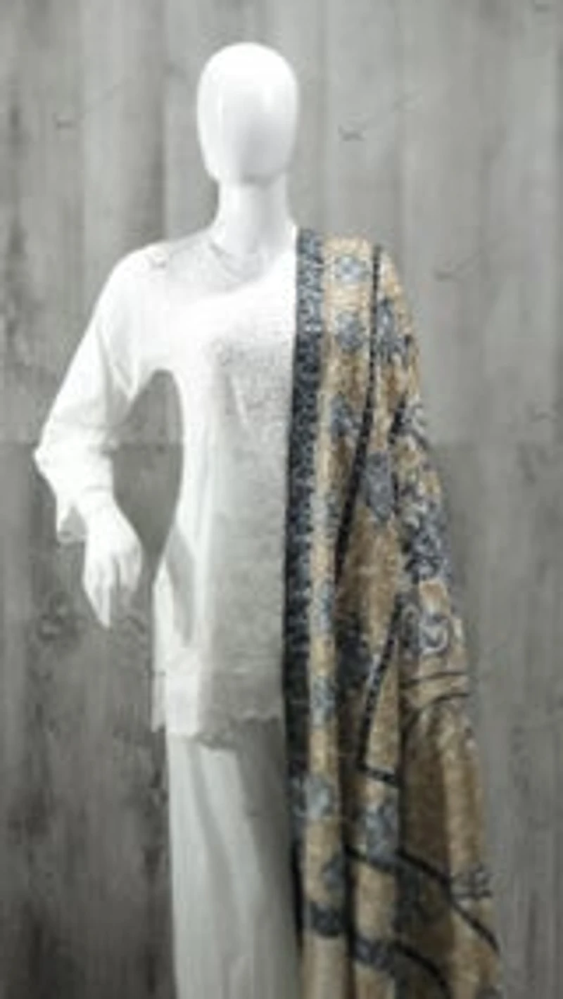 Pure Pashmina Kalamkari Shawl (ONE OF A KIND) extra large