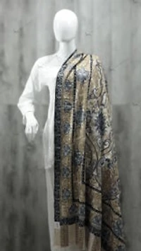 Pure Pashmina Kalamkari Shawl (ONE OF A KIND) extra large