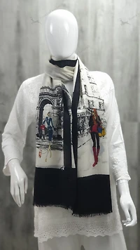 Cashmere Paris Scarf