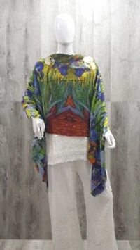 Cashmere Irises Scarf