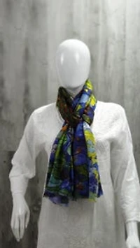 Cashmere Irises Scarf