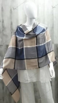 Cashmere & Silk Line Stole / Scarf
