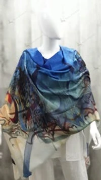 Cashmere Calligraphy Shawl