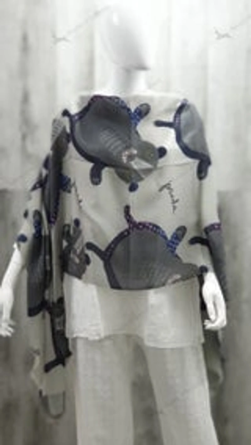 Wool & Silk Panda Stole