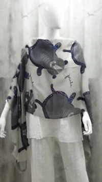 Wool & Silk Panda Stole