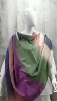 Shawl Ombre hand painted