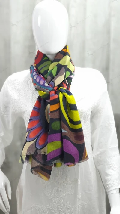 Colorful Cashmere Colorful Scarf