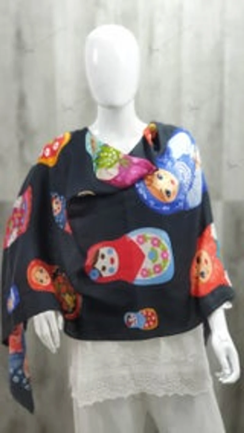 Cashmere Scarf Matrushka Dolls I