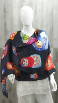 Cashmere Scarf Matrushka Dolls I
