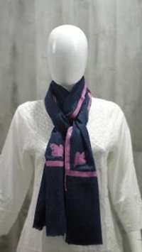 Pure Pashmina Stole Sozni Hand Embroidered (ONE OF A KIND