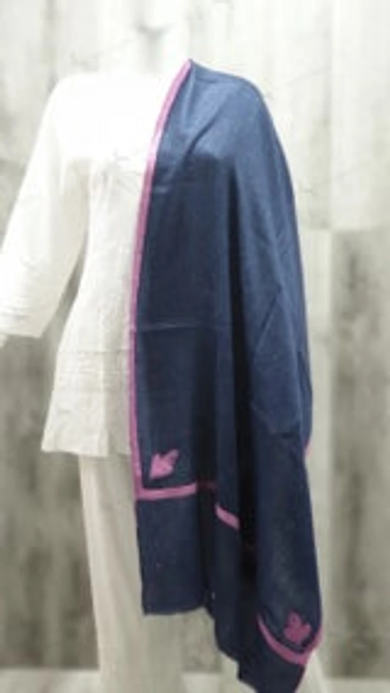 Pure Pashmina Stole Sozni Hand Embroidered (ONE OF A KIND