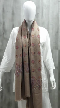 Pure Pashmina Towel with Sozni Work (ONE OF A KIND)