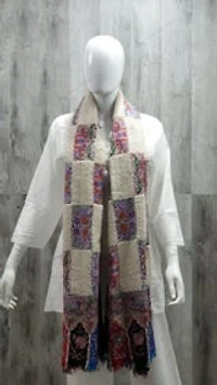 Pure Pashmina Towel with Kalamkari Work (ONE OF A KIND)