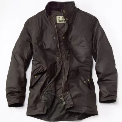 Men's Barbour® Prestbury Waxed Cotton Jacket Rustic