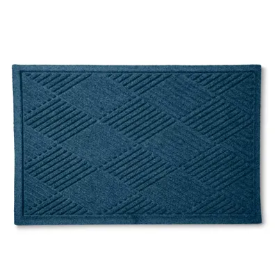 Diamonds Water Trapper® Mat Navy Size 24 Recycled Materials