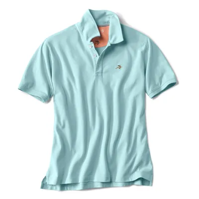 Men's On the Fly Embroidered Stretch Polo Shirt Small Cotton Orvis