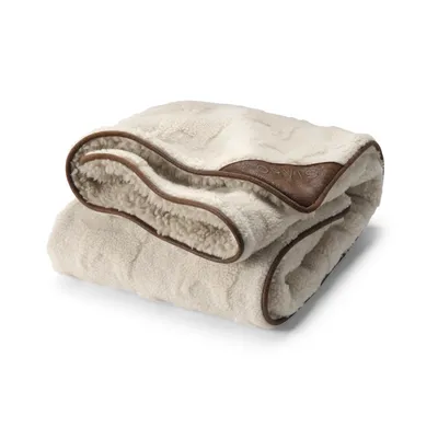 Embossed Sherpa Dog Throw Blanket Polyester Orvis