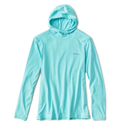 Men's Sun Defense Knit Long-Sleeved Hoodie Polyester/Synthetic Orvis