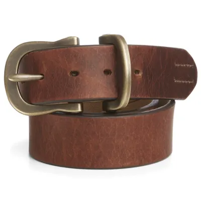 Men's Saddle-Leather Jeans Belt Orvis