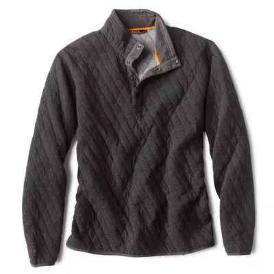 Men's Outdoor Quilted Snap Sweatshirt Cotton Orvis