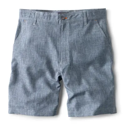 Men's Performance Tech Shorts Chambray Polyester/Recycled Materials Orvis