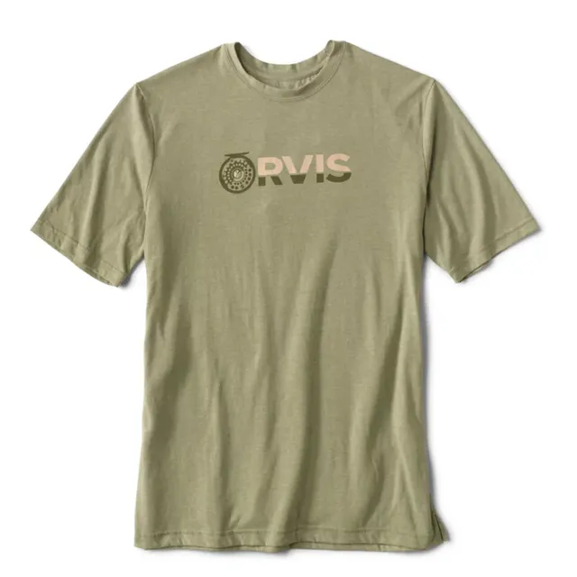 Men's Drirelease Short-sleeved Orvis Logo T-Shirt | Light Grey Heather | Size Medium | Cotton/Polyester