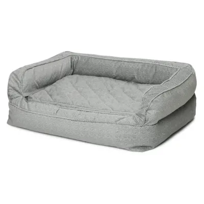 Orvis Memory Foam Couch Dog Bed Grey Tweed Size Small Dogs Up To 40 Lbs