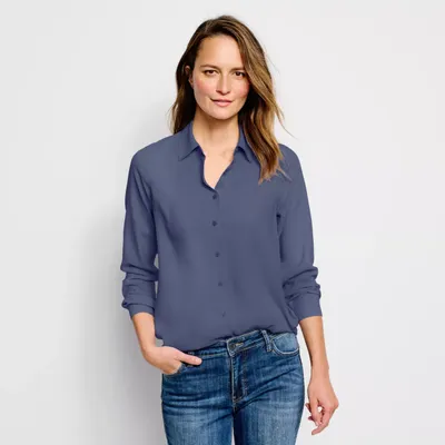 Women's Long-Sleeved Everyday Silk Shirt Orvis