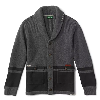 Men's Surplus Wool Shawl Cardigan Sweater Orvis