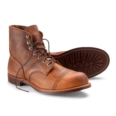 Men's Red Wing® Iron Ranger Copper Rough & Tough Boots Leather