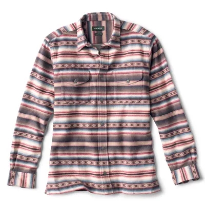 Men's Cowen Peak Southwest Jacquard Shirt Jacket Mocha Cotton Orvis
