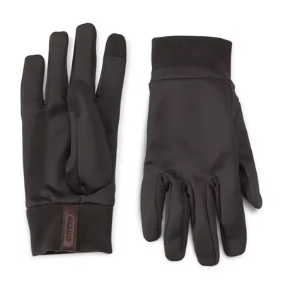 Men's Tech Stretch Performance Fleece Softshell Gloves Jacket Black Orvis