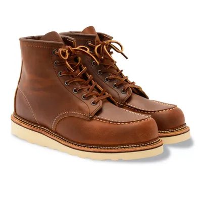 Men's Red Wing 6" Classic Moc Copper Rough & Tough Boots Leather