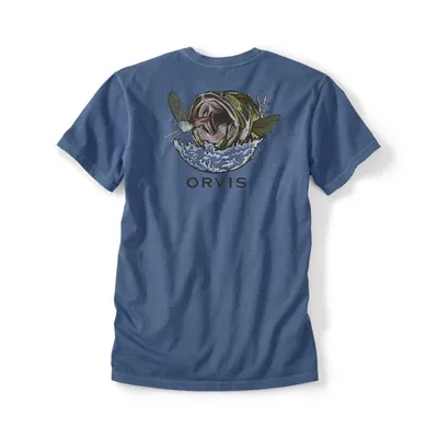 Bass From The Dead Men's Long Sleeve Fishing Jersey - Largemouth