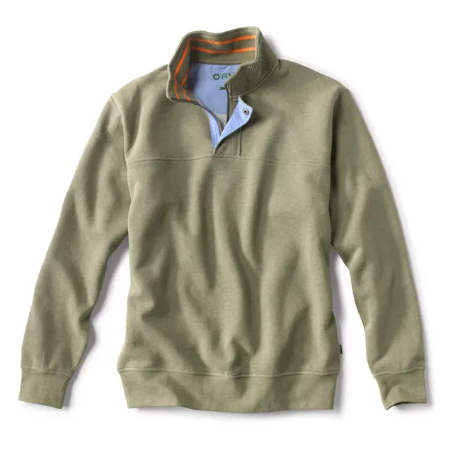 Men's Signature Quarter-Zip Sweatshirt | Deep Forest | Size Large | Cotton/Polyester | Orvis