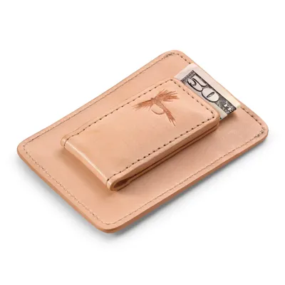 Men's Embossed Icons Leather Money Clip Orvis
