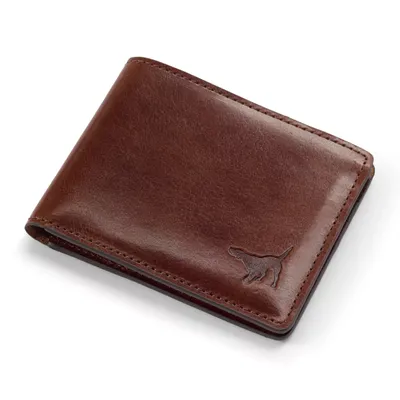 Men's Embossed Icons Bi-Fold Leather Wallet Orvis
