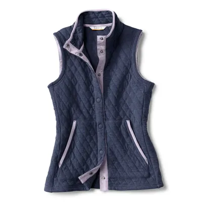Women's Outdoor Jacquard Quilted Vest Cotton Orvis